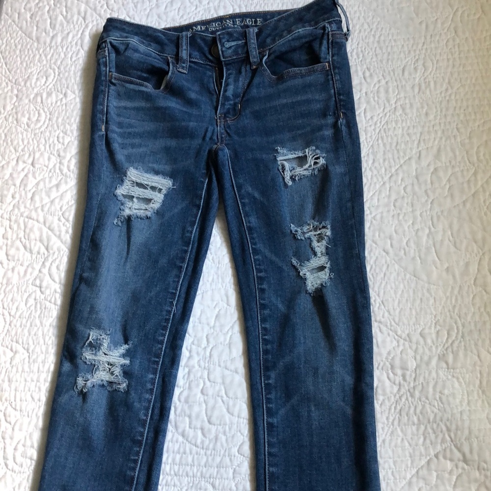 American Eagle ripped jeans